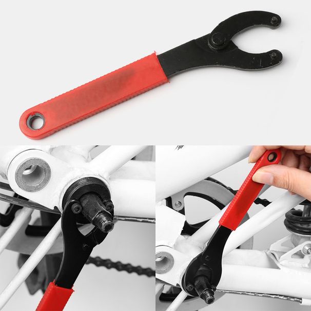 Bicycle tool, flywheel lock ring installation and removal, eight character central axis bowl wrench, repair tool_desvips.com