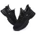 Men's new sports shoes men's leather casual light black velvet warm_desvips.com