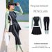 Two-Piece Swimsuit For Women, Sleeve Long Pants, Sun Protection, 2025 New Slimming Hot Spring Swimwear, Jellyfish Suit,_desvips.com