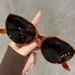 2026 New Retro Brown Cat-Eye Goggles For Women, Slimming Effect, High-End Fashion, UV Protection Polarized Sunglasses For Outdoor Driving And Hiking_desvips.com
