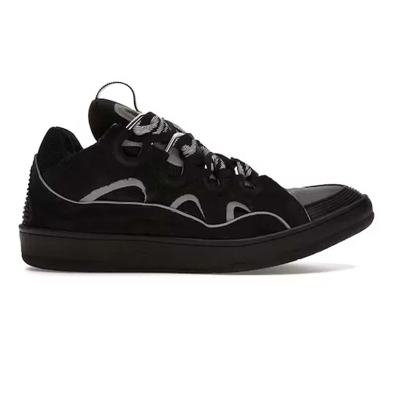 With Box Designer Curb Shoes Sneakers For Men Women Black Mens Womens Trainers Plate-forme Casual Chaussure Platform_desvips.com