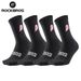 ROCKBROS Men Women Elasticity Breathable Running Cycling Outdoor Climbing Hiking High Quality Socks 4 Pair_desvips.com