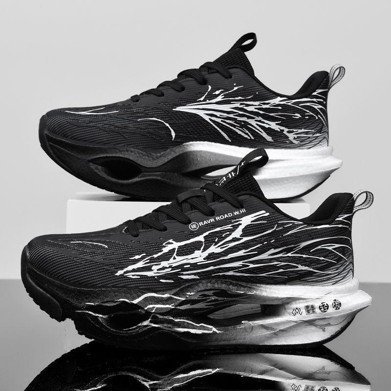 Men Women Ultra Light Carbon Plate Shoes Breathable Mesh Upper Soft Midsole Rubber Outsole For Running Training Sneakers_desvips.com