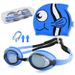 Children's Swimming Goggles And Swimming Caps Set Fashionable High Definition Waterproof And Anti Fog Children's Swimming Goggles Set_desvips.com