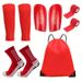 5-Piece Soccer Equipment Set For Young Adults And Children With Socks Leg Warmers Guards And Bandages_desvips.com