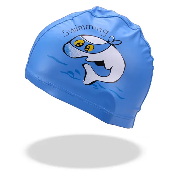 Children's Cartoon Swimming Cap, Waterproof, High Elastic, Ear Protection, Cute, Boys, Girls, Swimming Accessories_desvips.com
