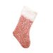 001 Qiaoding Foreign Trade New Decorations Sequin Plush Mouth Christmas Stocking Children's Gift Bag Wholesale_desvips.com