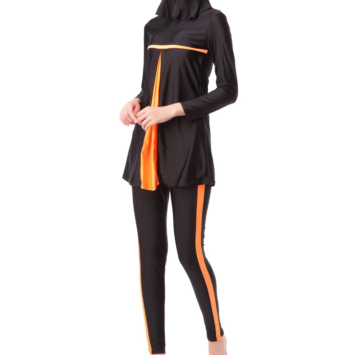 Muslim Swimwear Swimsuit Conservative Split Swimsuit_desvips.com