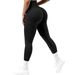 Seamless Knitted Ribbed Peach Hip Yoga High Elasticity Sports Running Fitness Pants For Women_desvips.com
