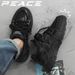 Men's 2025 New Summer Mesh Breathable Gray Dad Student Thick Sole Height Increasing Sports Casual Running Shoes_desvips.com