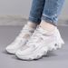 Women's Breathable mesh ladies dad shoes spring and summer trend new flat thick bottom versatile casual sports shoes for women_desvips.com