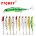 Lure Bait Long Throw Ring Beads Colorful Ten Color Minnow 10cm/8.3g Bass Simulation Bait Fishing Gear_desvips.com