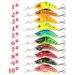 Wide Tongue Version Deep Diving ABS Rock Minnow 10.4cm14.5g Ringing Beads + Enhanced Three Hooks Simulation Worm Type Bait_desvips.com