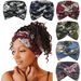 Women's Bohemian Printed Elastic Headband Sports Yoga Sweat Absorbent Cross Hair Accessory_desvips.com