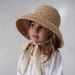 Hand-knitted Sun Hats Raffia Retro Summer Travel Sunscreen Beach Vacation Straw Hat With Lacing For Children Adult Holidays_desvips.com