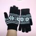 001 Men's Jacquard Gloves Wholesale Knitted Warm Winter Magic Fingered Fleece Lined For Cycling And Skiing_desvips.com