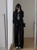 Early Autumn Outfit Set: Tea Style High-End Hoodie Sweatshirt And Wide-Leg Pants Two-Piece Sports Casual Set For Women_desvips.com