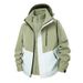 New Hard Shell 3-in-1 Jacket With Detachable Fleece Liner, Waterproof, Stain Resistant, Windproof Outdoor Hiking Coat_desvips.com