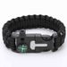 (No Flint) Outdoor Survival Umbrella Rope SOS Emergency Rescue Bracelet Compass Sport Tactical Whistle Bracelets_desvips.com