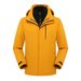 Men's And Women's Cold-Proof Jacket YKK Zipper Three-in-One Detachable Autumn Winter Thickened Water-Repellent Warm_desvips.com