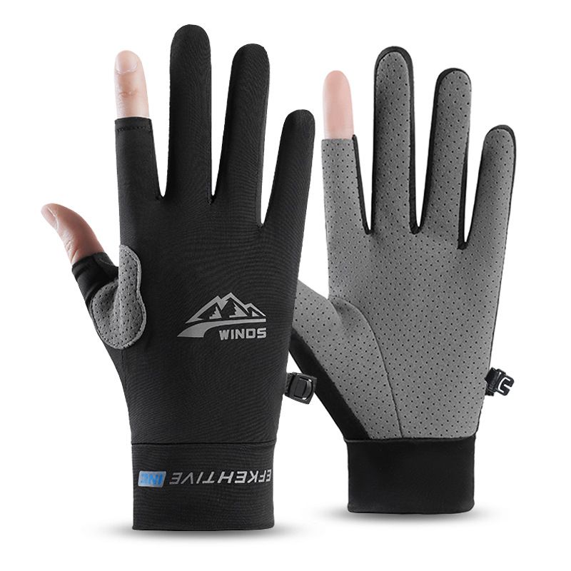 Sun Protection Men, Summer Cycling Driving Outdoor Climbing Hiking Electric Bike Fishing Gloves For Women_desvips.com