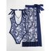 Women's Sexy One-Piece Swimsuit - Push-Up Underwire With Leaf Print (Vacation Beachwear Supportive & Stylish)_desvips.com