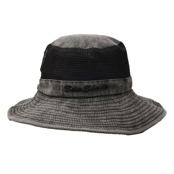 Jichuchu Cross-border 2023 Mesh Fisherman Men's And Women's Fishing Wide Brim Sun Protection Hat Outdoor Hiking_desvips.com