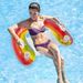 Glitter U-ink Seat Floating Row Inflatable Water Thickened Rainbow Ride Recliner And Hammock Sofa_desvips.com