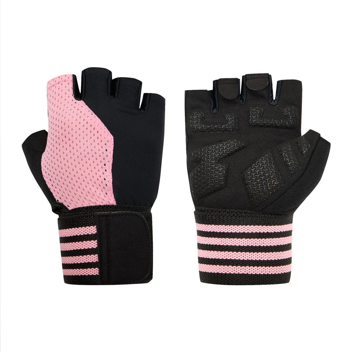 New Fitness Half Finger Cycling Sports Women Gloves Breathable Weightlifting Dumbbell Lengthened Wrist Support Hand_desvips.com