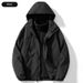 001 Outdoor Jacket 3-in-1 Men's Autumn Winter Thickened Coat Windproof Water-Repellent Two-Piece Set Mountaineering Suit_desvips.com