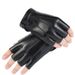 PU Leather Half Gloves For Men And Women, Fitness Sports Fishing Tactical Finger Outdoor Cycling Gloves, Non-Slip_desvips.com