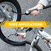 ROCKBROS Bicycle Air Pump, Mini Pump with 320PSI, Compatible with Presta and Schrader Valves, Equipped with Pressure Gauge_desvips.com