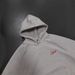 European And American Style Oversized Casual Spring Embroidery 3D Letter Pattern Light Gray Y2k Harajuku Hoodie_desvips.com