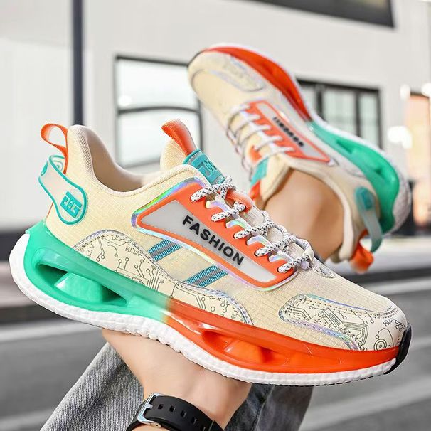 Men's 2026 New Spring Model Teenagers, Lightweight Soft Sole Ultra-Light Shock-Absorbing Running Sneakers, Trendy Shoes_desvips.com