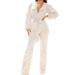 Women's sequined jumpsuits, sexy V-neck wide-leg trousers_desvips.com