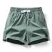 Men's Clothing Summer pants new style ice silk thin fashion casual loose drawstring three-quarter pants men's beach swimming large size shorts_desvips.com