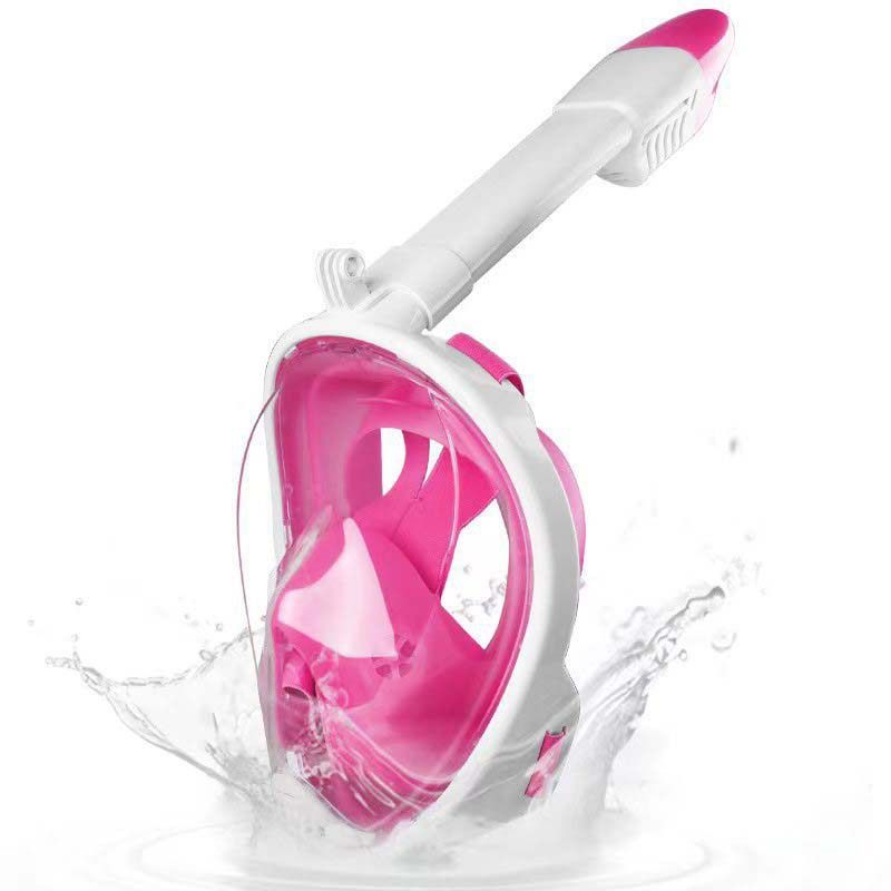 Single tube full dry snorkeling mask for children diving mirror with large frame_desvips.com