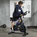 Bici Estática Con Resistencia Regulable Volante De Inercia 8 Kg Pantalla LCD Manillar Y Asiento Ajustable Azul_desvips.com