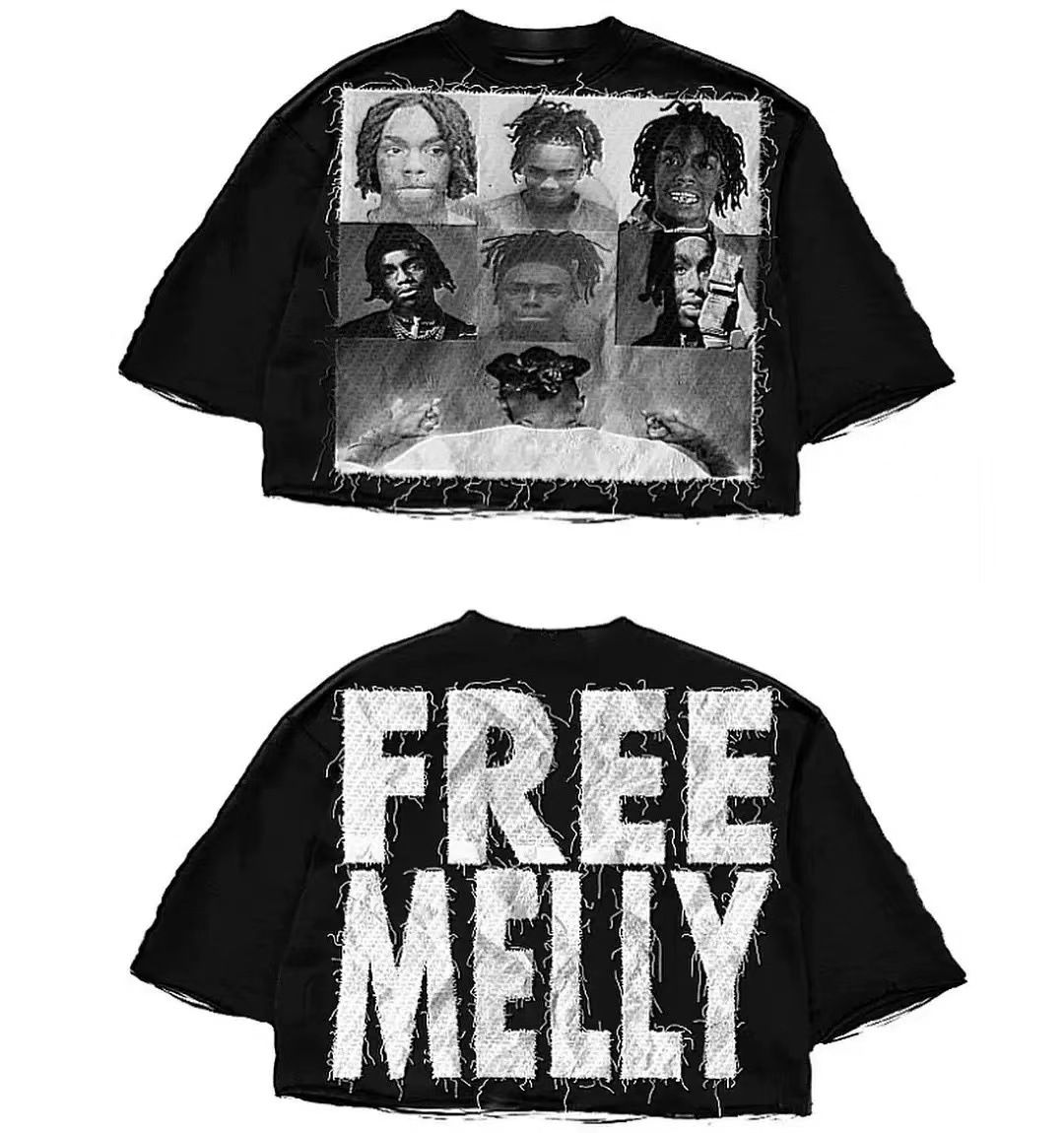 2025 Cool Kids New Foreigner English Front And Back Printed Terry Cotton Five-Sleeve T-Shirt Round Neck Top_desvips.com