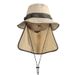 Men's Outdoor Fisherman Hat - UPF50+ Sun Protection, Foldable & Neck Flap For Hiking, Fishing & Travel_desvips.com