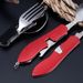 Modern, Factory-operated Detachable Three-piece Outdoor Travel Cutlery Knife, Multifunctional Folding Knife_desvips.com