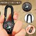 Kanayu Magnetic Keychain Small Pocket Mini Compass Survival Hiking For Adults Camping Backpacking Accessory_desvips.com