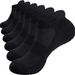 Men's Running Casual Low Top Business Breathable Buffering Sports Cotton White Black Socks_desvips.com