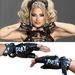 Alexa Bliss Play X Pain Womens Black PU Leather Wrestling Gloves Women Raw Superstar Accessory Cosplay Gift_desvips.com