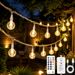 Battery Operated Globe String Lights With Remote Control, 33ft Length And 100 LED Fairy Lights_desvips.com