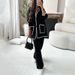 women's clothing plussize black blazer – chic oversized doublebreasted jacket for work & streetwear_desvips.com