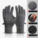 Autumn And Winter Outdoor Gloves Men's Sports Cycling Bicycle Windproof Waterproof Fleece-lined Warm Touchscreen_desvips.com