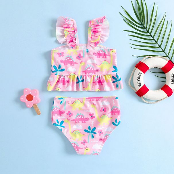 Girls' New Summer Swimsuit Set, Girl's Sexy Bikini Two-Piece Swimsuit, Sun Protection For Little Princess_desvips.com