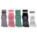 Soccer Socks Double Bar Middle Tube Five Piece Yoga Socks With Glue Anti Slip And Anti Friction_desvips.com