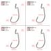 Bow-shaped Barbed Hooks 100pcs/Pack Bagged Lure Sea Fishing High Carbon Steel Single Hook 38105_desvips.com
